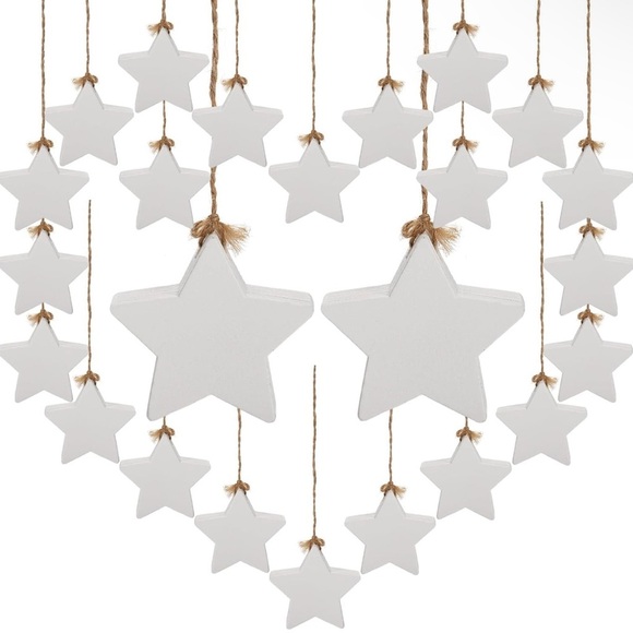 Other - Christmas Farmhouse Star Ornaments | 24 Pieces